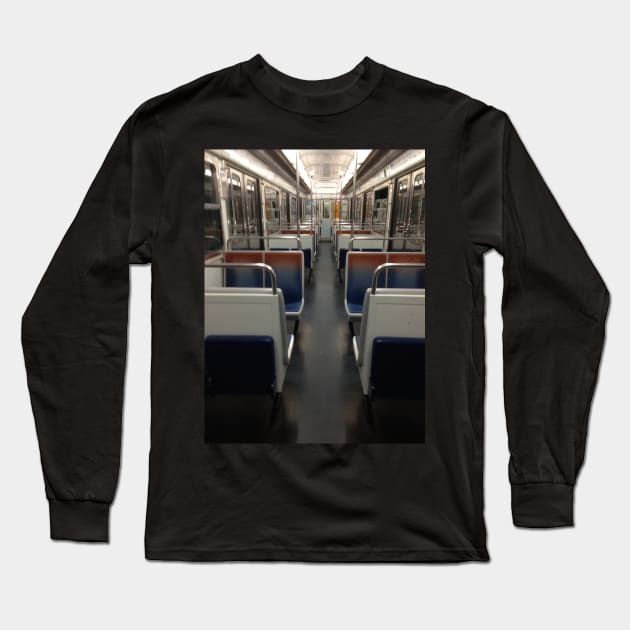 Paris Metro Car Long Sleeve T-Shirt by ThatBird